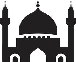 spirituel flèche mosquée logo vecteur sanctifié hauteurs iconique mosquée emblème