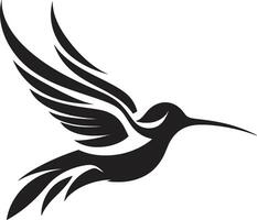 aérien talent artistique colibri vecteur conception vrombissant merveille colibri emblème icône