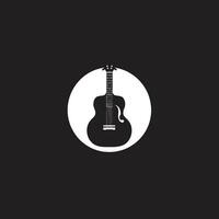 touche fleurir guitare logo conception vecteur chaîne harmonie guitare logo vecteur icône