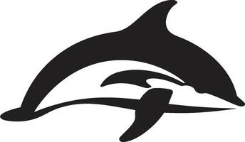 marin sérénité baleine logo conception océanique opus emblématique baleine icône vecteur