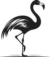 flamant délicatesse logo conception vecteur art fuchsia à plumes flamant oiseau emblème icône