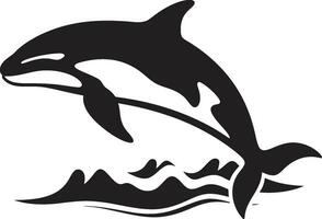 maritime muse logo vecteur icône aquatique hymne baleine emblème conception