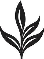 feuillu héritage emblématique plante icône luxuriant la vie logo vecteur icône