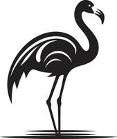 rosé aviaire flamant oiseau emblème vecteur gracieux rose flamant iconique logo conception