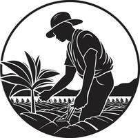 agraire héritage agriculture logo vecteur conception rural rythmes agriculture iconique emblème