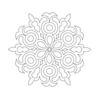 ethnique style adulte coloration livre mandala conception vecteur fichier