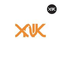 lettre xnk monogramme logo conception vecteur