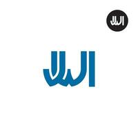 lettre jwi monogramme logo conception vecteur