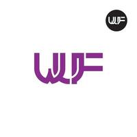 lettre wuf monogramme logo conception vecteur