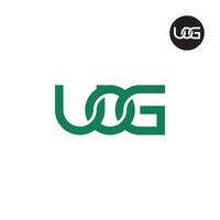 lettre uog monogramme logo conception vecteur