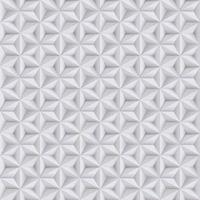 abstrait blanc, fond gris, modèle sans couture de papier 3d avec des étoiles, texture géométrique vecteur