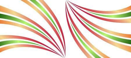abstrait tricolore pente rayures Indien drapeau Contexte vecteur