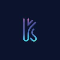 lettre k logotype ensemble collection vecteur
