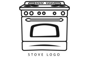 conception de vecteur de logo d'icône de cuisinière