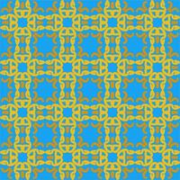 bleu Jaune Orange mandala art sans couture modèle floral Créatif conception Contexte vecteur illustration