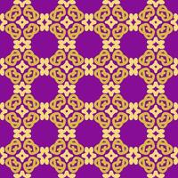 violet violet Jaune mandala art sans couture modèle floral Créatif conception Contexte vecteur illustration