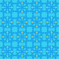 bleu Jaune Orange mandala art sans couture modèle floral Créatif conception Contexte vecteur illustration