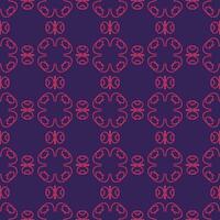 violet magenta violet lavande mandala floral Créatif sans couture modèle conception Contexte vecteur illustration