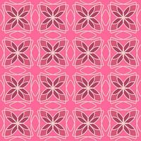 rose magenta pêche Rose mandala sans couture floral ancien intérieur plat conception Contexte vecteur illustration