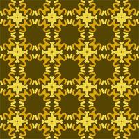 Jaune Soleil mandala art sans couture modèle floral Créatif conception Contexte vecteur illustration