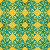 vert olive Jaune mandala art sans couture modèle floral Créatif conception Contexte vecteur illustration