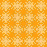 Orange Jaune lumière or brillant mandala ancien floral intérieur sans couture plat conception Contexte vecteur