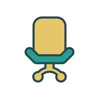 Bureau chaise icône conception modèle vecteur