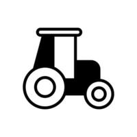 modèle de conception d'icône de tracteur vecteur