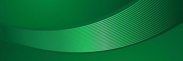 abstrait affaires foncé vert vague Contexte avec embrasé lignes vecteur