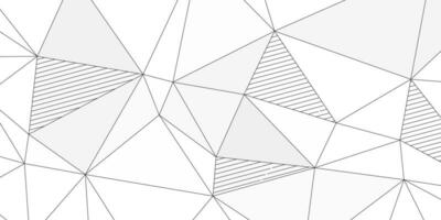 abstrait moderne élégant blanc Contexte avec Triangles lignes vecteur