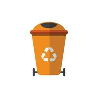 recyclage poubelle icône vecteur