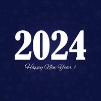 content Nouveau année 2024 carré modèle avec 3d pendaison nombre. salutation concept pour 2024 Nouveau année fête vecteur