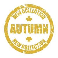 Nouveau l'automne collection caoutchouc timbre pour vente au détail et mode magasin. spécial vecteur joint, conception graphique pour marché vente illustration