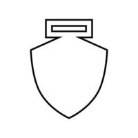 médaille modèle icône vecteur. prix forme illustration signe. médaille laser Coupe symbole ou logo. vecteur
