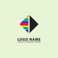 abstrait Triangle forme affaires vecteur logo signe. Facile conception icône logo pour entreprise.