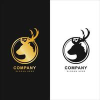 cerf logo, cerf animal, animal logo, sauvage animal. vecteur