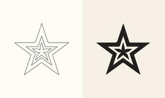vecteur illustration de une étoile icône ensemble