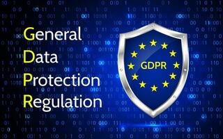 UE général Les données protection régulation. UE GDPR vecteur illustration