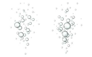 l'eau bulles vecteur illustration. abstrait bulles. blanc Contexte avec bulles