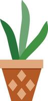 fleur pot illustration avec tropical et cactus conception pour conception vecteur