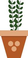 fleur pot illustration avec tropical et cactus conception pour conception vecteur