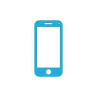 eps10 vecteur bleu écran tactile mobile téléphone icône isolé sur blanc Contexte