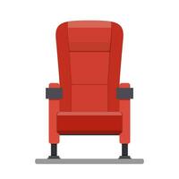 cinéma rouge confortable siège vecteur