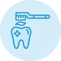 les dents nettoyage vecteur icône conception illustration