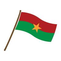 drapeau burkina faso icône vecteur