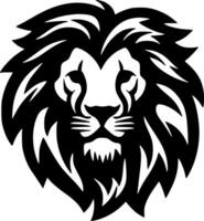 lion, noir et blanc vecteur illustration