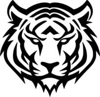 tigre, noir et blanc vecteur illustration