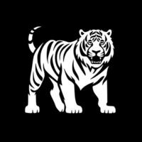 tigre, noir et blanc vecteur illustration