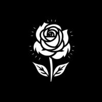 rose, noir et blanc vecteur illustration
