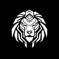 lion, noir et blanc vecteur illustration